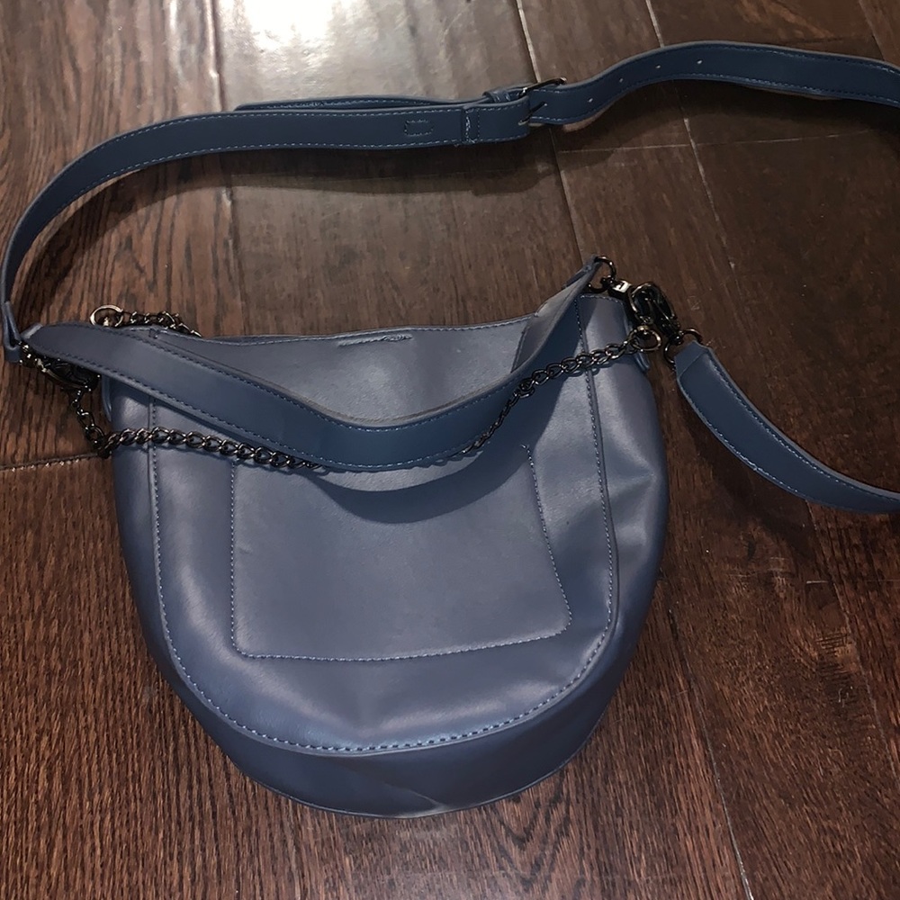Small blue cross body